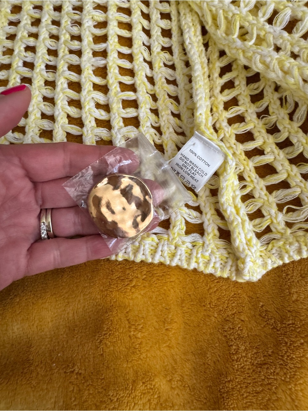Anthropologie Cream Open-Knit Sleeveless Sweater Vest - Unbranded - Picture 8 of 8
